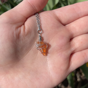 naszyjnik KARNEOL - kamień ODWAGI, siły i działania