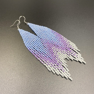 Kolczyki cieniowane niebieskii, fioletowy #730