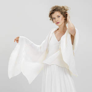 Szal ślubny - merino