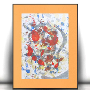 abstrakcyjny rysunek ręcznie malowany, minimalizm dekoracja na ścianę,  unikatowa abstrakcja do domu, nowoczesna grafika do biura, boho grafika 30x40, oryginalny obraz do loftu, design