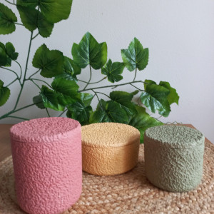 3 pojemniki do przechowywania gips polimerowy