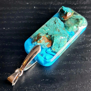 Naszyjnik Kamienie Chryzokola I Turkmenit 🧿 Ezoteria Remedia 🪬 Ochrona Energetyczna 🍀