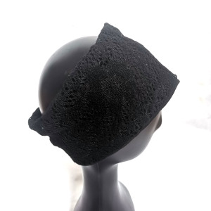 Opaska  koronkowa czarna