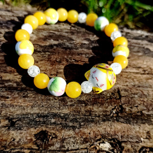 Bransoletka z motywem japońskim - Maneki Neko, Japonia, Manga, Anime