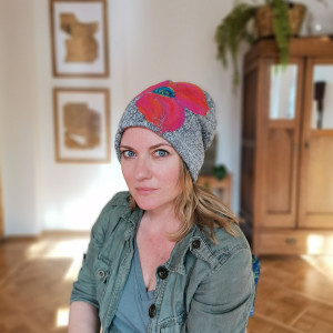 Czapka wełniana szara