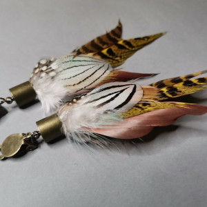 Klipsy boho hipi piora