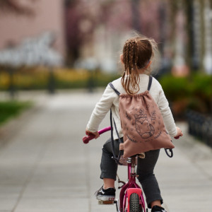 Brązowy workoplecak dziecięcy LISEK