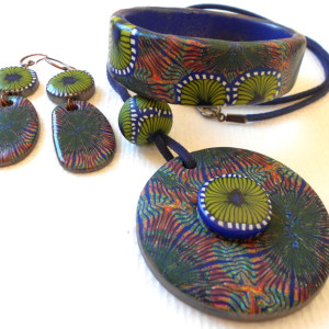 NAszyjnik medalion 1 komplet afro