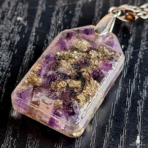 Ametyst Piryt Naszyjnik Ezoteria Remedia 🧿🪬 Czakry 💜