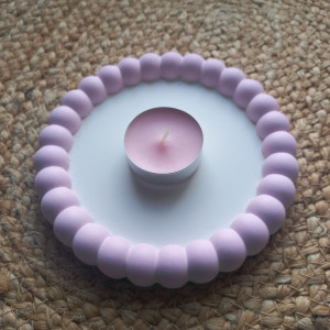 Podstawka na bizuterie bąbelki  lub swieczke pod kubek itp.gips polimerowy