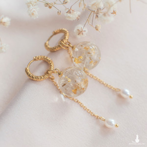 Kolczyki z rzęsek dmuchawca