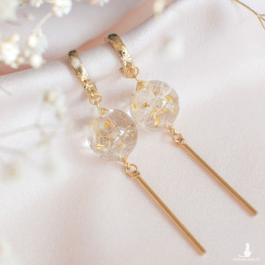 Kolczyki z rzęsek dmuchawca