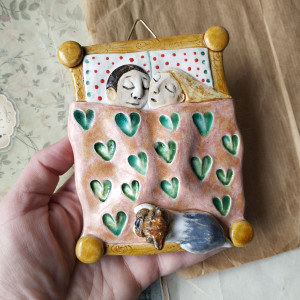 Tabliczka na drzwi do sypialni z pieskiem