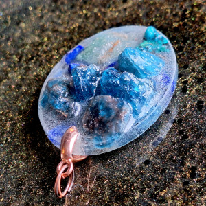 Apatyt Chryzokola Sodalit Naszyjnik Kamienie plus Stal Ezoteria Remedia 🪬🧿