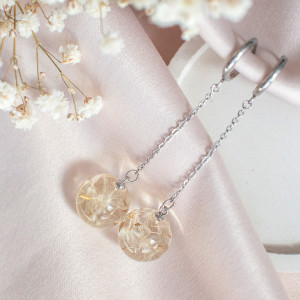 Kolczyki z rzęsek dmuchawca