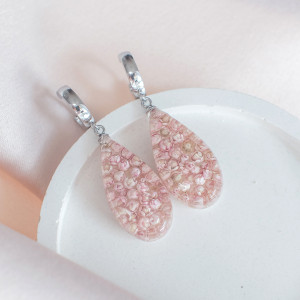 Kolczyki z ozothamnusem