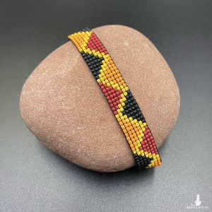 BRANSOLETKA TKANA NA KROŚNIE  #614