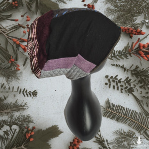 Czapka patchworkowa miekka