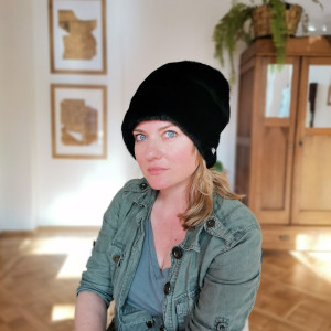 Futrzana  sztuczne futro czapka