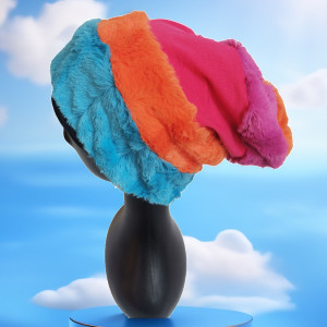 Futrzana  sztuczne futro czapka