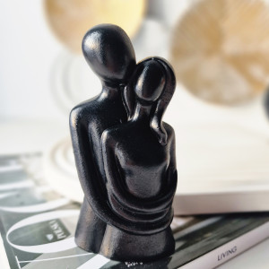 Figurka ozdobna mężczyzna i kobieta w czerni