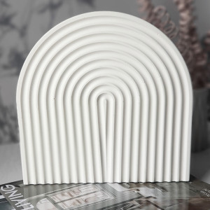 Duża podstawka półokrągła white