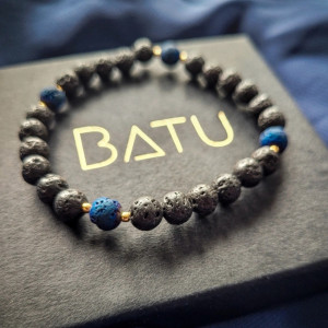 Bransoletka lawa na elastycznej gumce