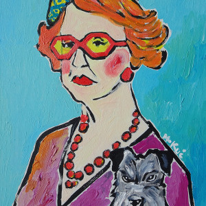 obraz portret kobiety babci