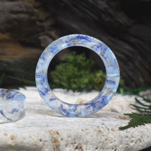 Tunele do uszu 54mm z opalem / plugi, rozpychacze, tapery, tunele siodłowe #034