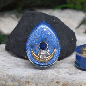 Tunele do uszu 22mm astronauta / plugi, rozpychacze, tapery, tunele siodłowe #109