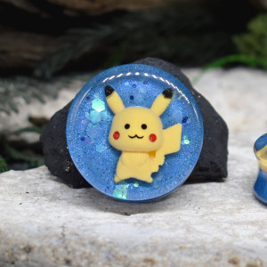 Tunele do uszu 34mm pikachu / plugi, rozpychacze, tapery, tunele siodłowe #113