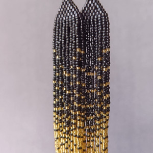 Długie kolczyki boho - Night Melody - Gold