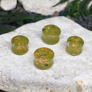 Tunele do uszu 18mm epidot / plugi, rozpychacze, tapery, tunele siodłowe #134