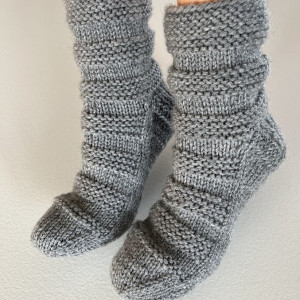 Ciepłe skarpety, roz. 38-39, handmade, homeoffice