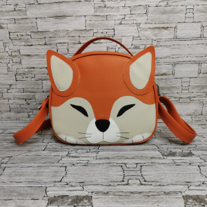 Torebka damska torebka na ramię  kuferek  - lisek