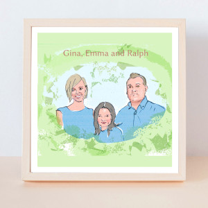 Portret na zamówienie, wykonany na podstawie zdjęć