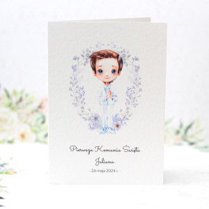 #4 Personalizowana kartka na komunię dla chłopca
