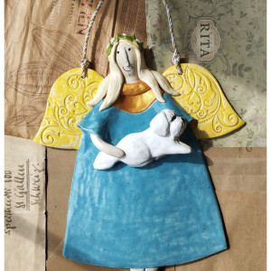 Anioł Komunijny z pieskiem