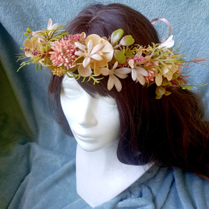 Wianek boho rustykalny morelowy ślub ślubny wieczór panieński