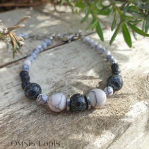 Bransoletka - howlit, lawa