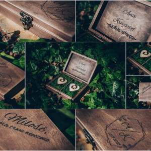 Pudełko na obrączki seria 2024 - Ślub/Wesele