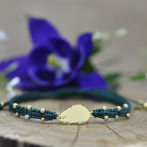 Jeż / Jeżyk - bransoletka, srebro 925 pozłacane