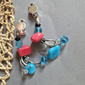 Klipsy orientalne kolorowe