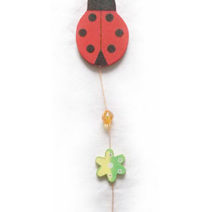 ozdoba do zawieszenia, zawieszka z biedronką, dekoracja z biedronką, biedronka zawieszka, biedronka ozdoba do domu