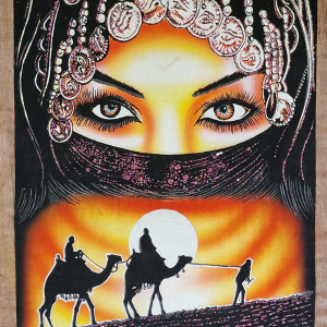 Papirus, Beduinka, 40x60 cm, Oryginalny 100%, Egipt, papier papirusowy