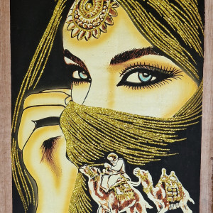 Papirus, Beduinka, 40x60cm, Oryginalny 100%, Egipt, Obraz, papier papirusowy