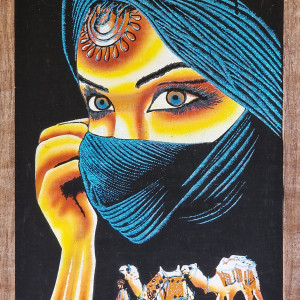 Papirus, Beduinka, 40x60 cm, Oryginalny 100%, Egipt, Obraz, papier papirusowy