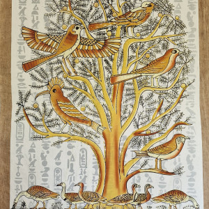 Papirus, Drzewo Życia, 65x90cm, Oryginalny 100%, Egipt, Obraz, papier papirusowy