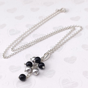 Łańcuszek z gronem Black&Grey