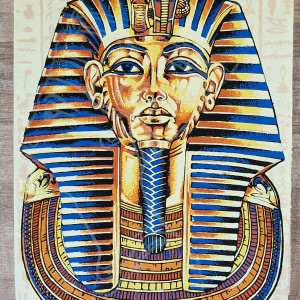 Papirus, Tutanchamon, 30x40cm, Oryginalny 100%,  Obraz, Starożytny Egipt